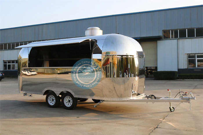 16 foot stainless steel food trailer