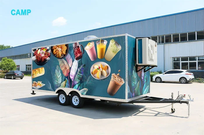 16 foot food vending trailer