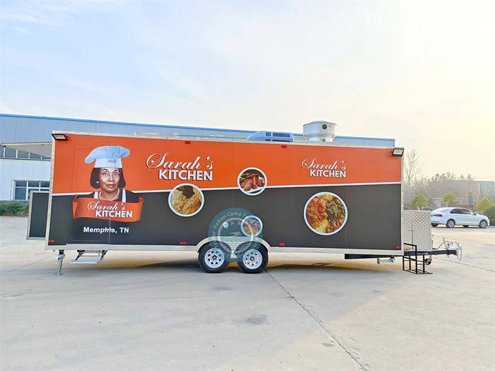 23ft kitchen trailer exported