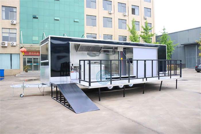 26ft food trailer with porch exported