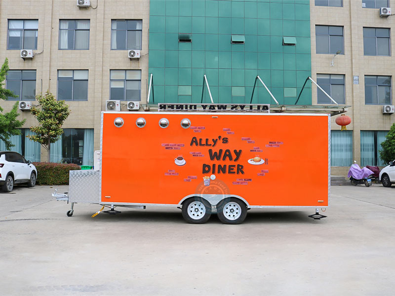 16ft street food trailer to America