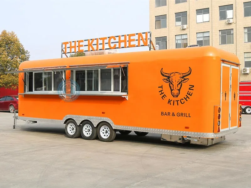 bar and grill trailer to America