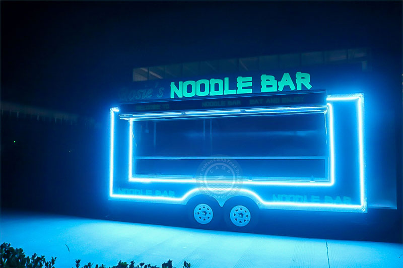 noodle trailer in blue light