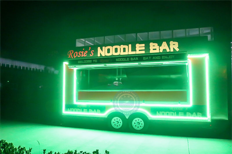 noodle trailer in green light