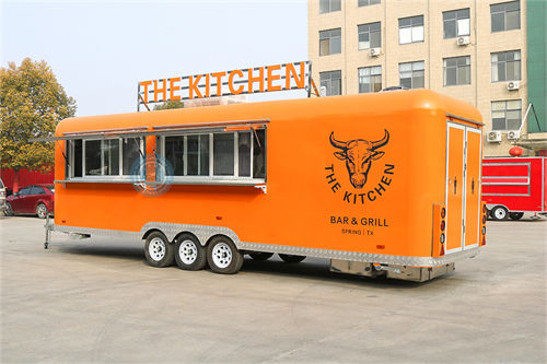 food trailer with grill front view