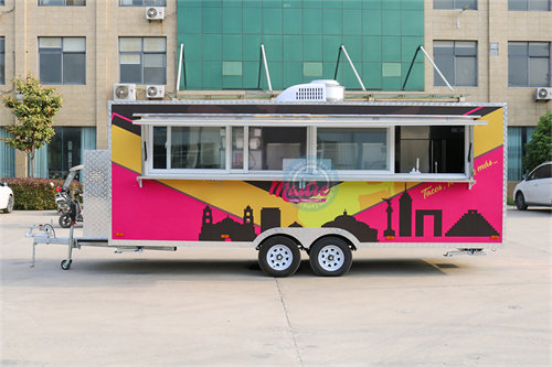 18ft Mexican Food Trailer front view