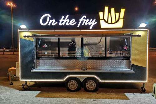 Bahrain 16ft French fry trailer