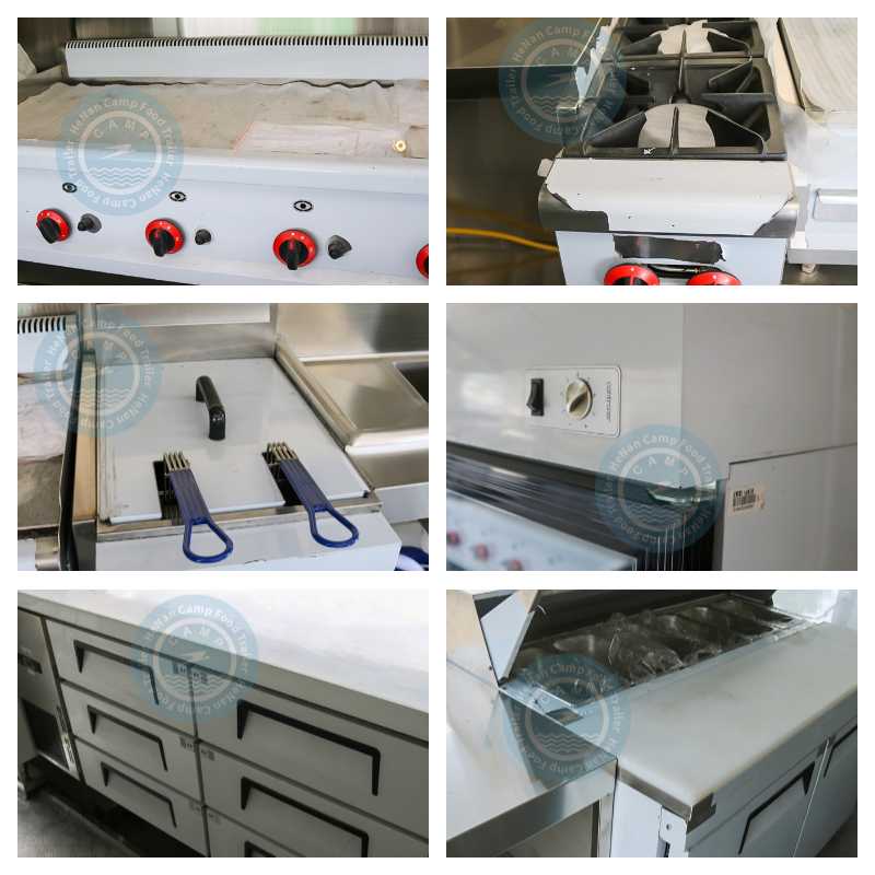 16ft food trailer California inner details