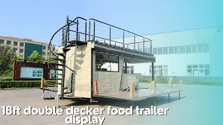 18ft Double Decker Coffee Trailer Display