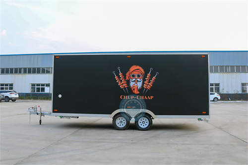18ft kebab trailer back view