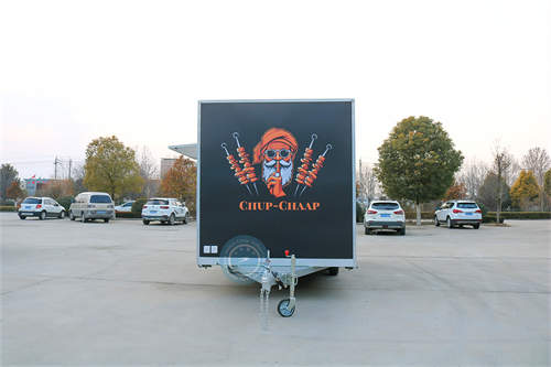 18ft kebab trailer side view